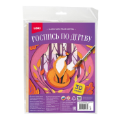 Фнр-034 Роспись по дереву. Панно 3D "Лиса"