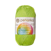 Детский хлопок (100% мерсеризованный хлопок) 100гр. 330м №483 незрелый лимон Детский хлопок (100% мерсеризованный хлопок) 100гр. 330м №483 незрелый лимон