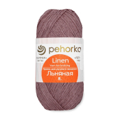 Льняная (55% лён + 45% хлопок) 100гр. 330м №377 кофейный