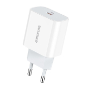 Адаптер BOROFONE BA38A Plus, Type-C, 3,0A, 20W, QC3.0, PD, белый