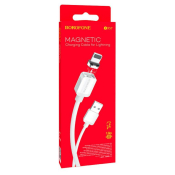 Кабель BOROFONE BX57 Lightning, 1,0м, магнитный, белый