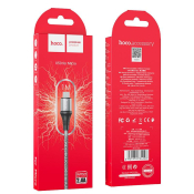 Кабель HOCO X50 MicroUSB, 1,0м, тканевый, серый
