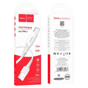Кабель HOCO X70 Type-C, 3,0A, 1,0м, текстильный, белый