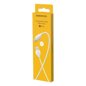 Кабель BOROFONE BX19 MicroUSB, 1,0м, белый