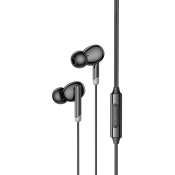 Наушники BOROFONE BM92, внутриканальные, с микрофоном, чёрные