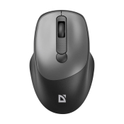 Мышь DEFENDER Feam MM-296, беспроводная, USB, 1600dpi, бесшумная, серая