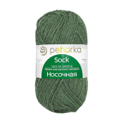 Носочная (50% шерсть + 50% акрил) 100гр. 200м №013 Темно-оливковый Носочная (50% шерсть + 50% акрил) 100гр. 200м №013 Темно-оливковый