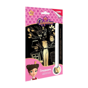 Грц-001 Гравюра малая Царевны "Царевна Дарья" 11х17см