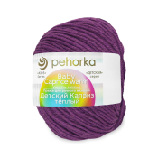 Детский каприз тёплый (50% меринос + 50% фибра) 50гр. 125м №078 фиолетовый
