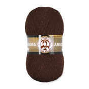 Angora (80% акрил + 10% меринос + 10% мохер) 100гр. 550м. №083 Темно коричневый