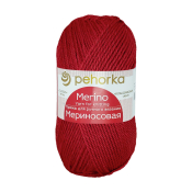 Мериносовая  (50% меринос+50% акрил) 100гр. 200м №006 красный