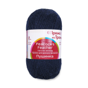 Пушинка (50% Козий пух + 50% шерсть) 50гр. 225м. №0004 т.синий