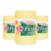 Шнур-пряжа "Я люблю вязать" (100% полиэфир) 3мм, 150гр. 100м, ванильный