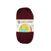 Школьная (100% акрил) 50гр. 150м №323 т.бордовый