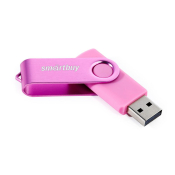 Флеш-карта SMARTBUY  4GB Twist, USB 2.0, розовая