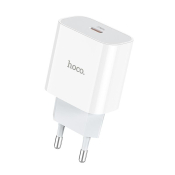 Адаптер HOCO  C76A Plus, Type-C, 3,0A, 20W, QC3.0, PD, белый