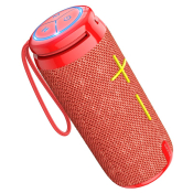 Колонка портативная Bluetooth BOROFONE BR24, 10W, BT V5.3, подсветка, красная