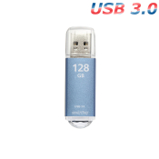 Флеш-карта SMARTBUY 128GB V-Cut, USB 3.0, синяя