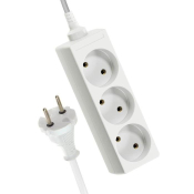 Сетевой удлинитель КОСМОС 3 розетки, 16A,  3,0м, белый