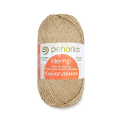 Конопляная (70% хлопок + 30% конопля) 50гр. 280м.  №124 песочный