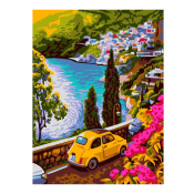 Рх-143 Картина по номерам Lori на холсте 30х40 "Летний серпантин"