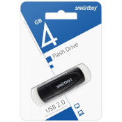 Флеш-карта SMARTBUY  4GB Scout, USB 2.0, черная