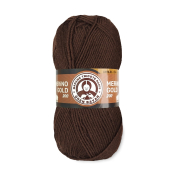 Merino Gold 200 (49% шерсть меринос + 51% акрил) 100гр. 200м. №083 Темно коричневый