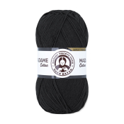 Madame Cotton (49% хлопок + 51% акрил) 100гр. 280м. №999 Чёрный
