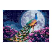 АМ-153 Алмазная мозаика Lori 21х30 "Павлин в саду"