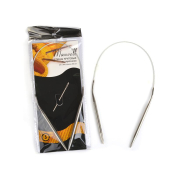 Спицы для вязания круговые на тросике Maxwell D=5,0мм, 40см, металл