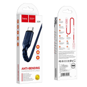 Кабель HOCO X59 Type-C, 1,0м, текстильный, синий