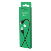 Кабель BOROFONE BX19 Lightning, 1,0м, чёрный