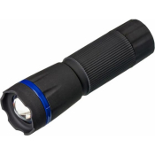 Фонарь FOCUSRAY 1006  ZOOM 1W, водонепроницаемый, ударопрочный пластик, 3xLR3, черный