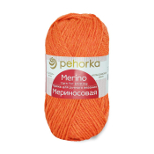 Мериносовая  (50% меринос+50% акрил) 100гр. 200м №284 оранжевый