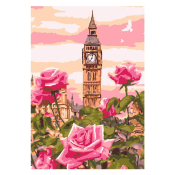 Кпн-084 Картина по номерам Lori 20х28,5 "Весенний лондон"