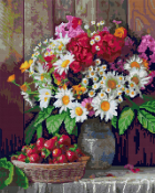 АМ-140 Алмазная мозаика Lori 40х50 "Цветы с клубникой"