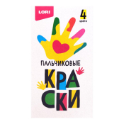 Пкр-007 Пальчиковые краски, 4 цвета (по 50 мл)