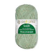 Носочная (50% шерсть + 50% акрил) 100гр. 200м №009 зеленое яблоко