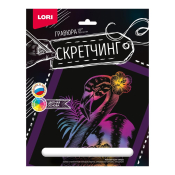 Гр-727 Гравюра Животные "Розовый фламинго"