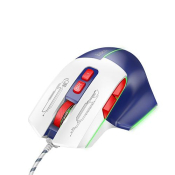 Мышь HOCO GM31,USB, 3600dpi, игровая, с подсветкой, 7 кнопок, сине-белая