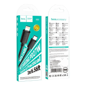 Кабель HOCO X88 Type-C - Lightning, 2,0м, PD20W, черный