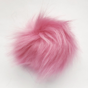 Помпон из искусственного меха (12 см) №04 розовый бледный