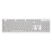 Клавиатура SMARTBUY SBK-252AG-WC, USB, беспроводная, мультимедийная, бело-серая