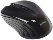 Мышь SMARTBUY SBM-340AG-K, беспроводная, USB, 1600dpi, 4 кнопки, черная