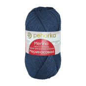 Мериносовая  (50% меринос+50% акрил) 100гр. 200м №156 индиго