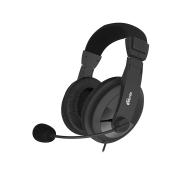 Наушники RITMIX RH-524M полноразмерные, с микрофоном, чёрные
