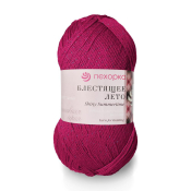 Блестящее лето (95% мерсериз. хлопок+5% метанит) 100гр. 380м №439 малиновый