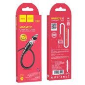 Кабель HOCO X52 Lightning, 1,0м, магнитный, черный