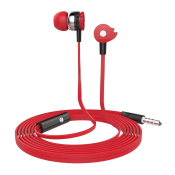 Наушники CELEBRAT D1 внутриканальные, с микрофоном, красные