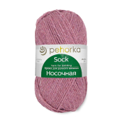 Носочная (50% шерсть + 50% акрил) 100гр. 200м №885 брусничный меланж